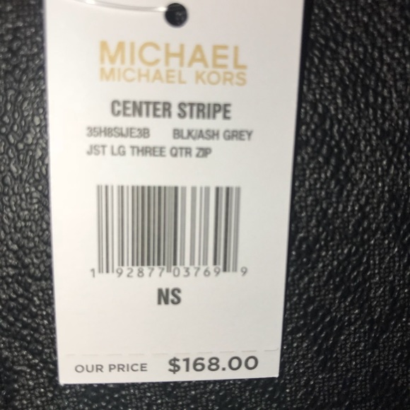 NWT LRG MICHAEL KORS BLACK CHAIN TOTE W/NWT WALLET - Picture 7 of 7